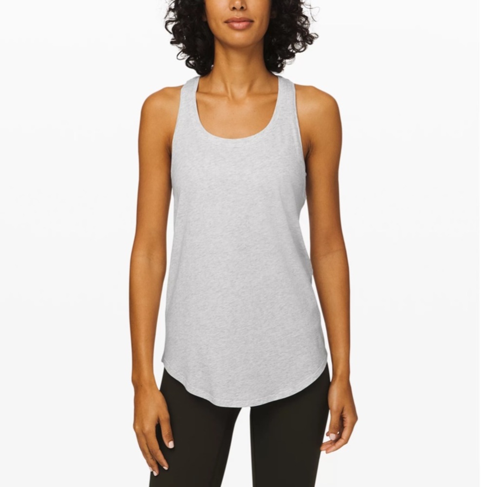 Lululemon | Love Tank Pleated size 4 Heather grey